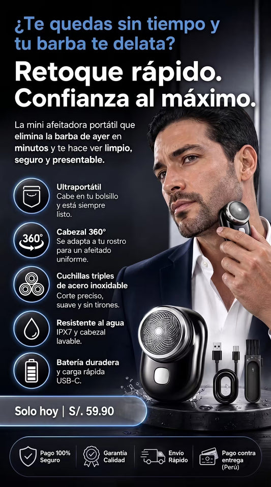 Mini afeitador Electrico portatil