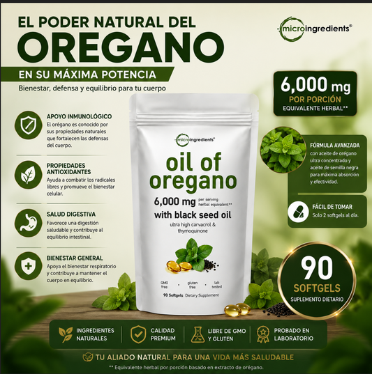 Aceite De Orégano 6000mg
